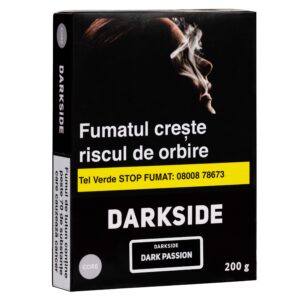 Tutun narghilea Darkside Core Dark Passion 200g cu aromă intensă de fructul pasiunii