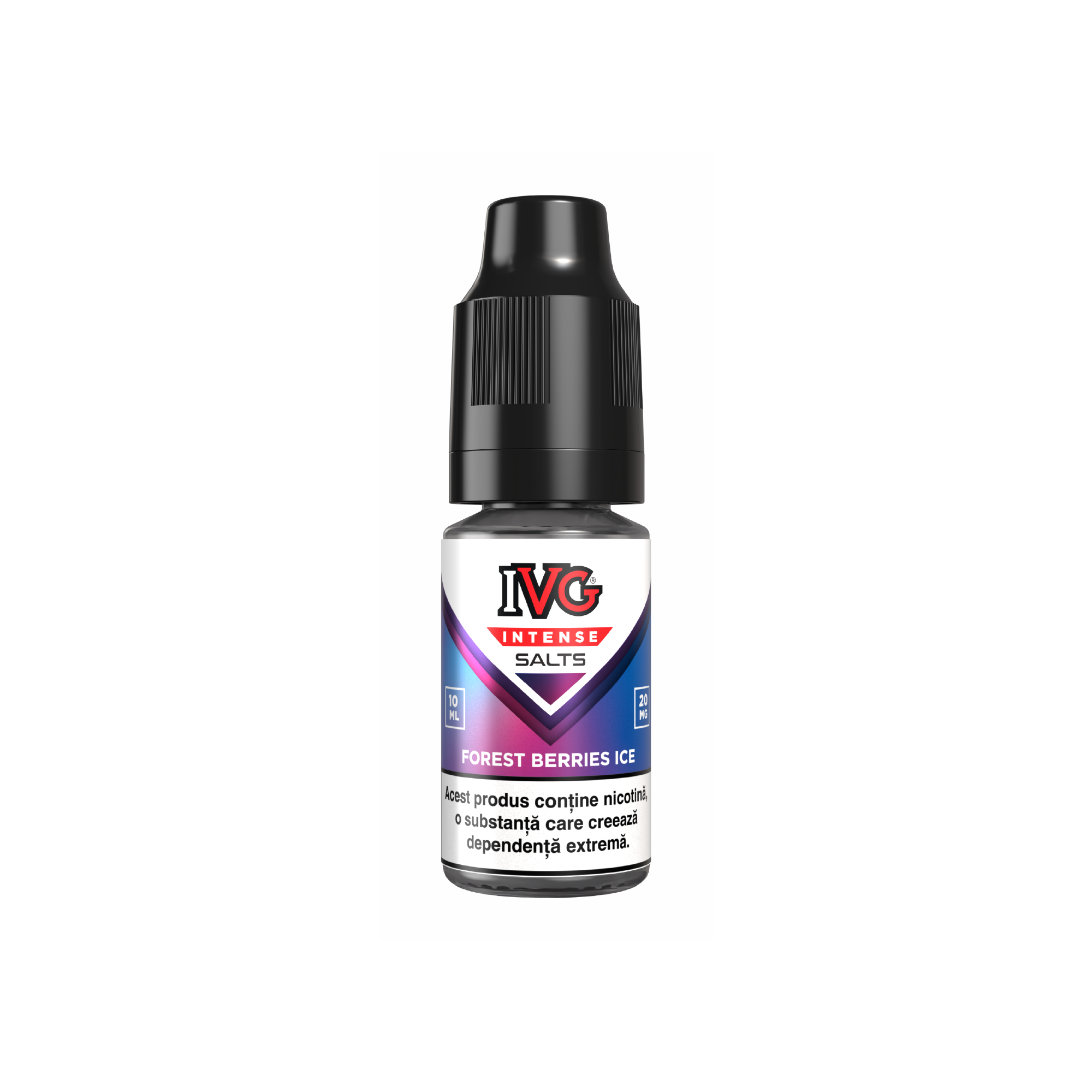 Lichid IVG Intense Salts Forest Berries Ice 10ml cu aromă de fructe de pădure și efect răcoritor