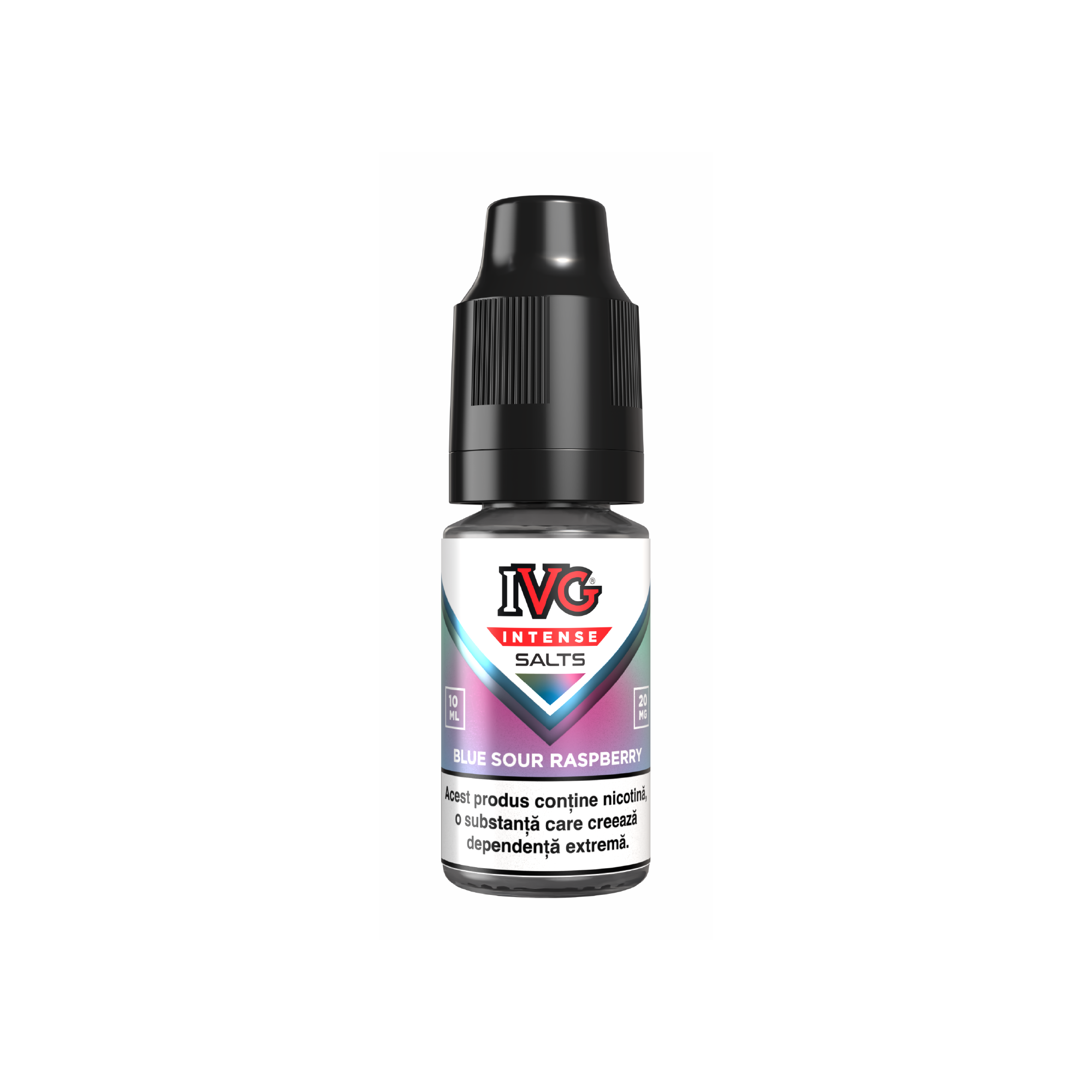 Lichid IVG Intense Salts Blue Sour Raspberry 10ml cu aromă de zmeură acrișoară și afine dulci