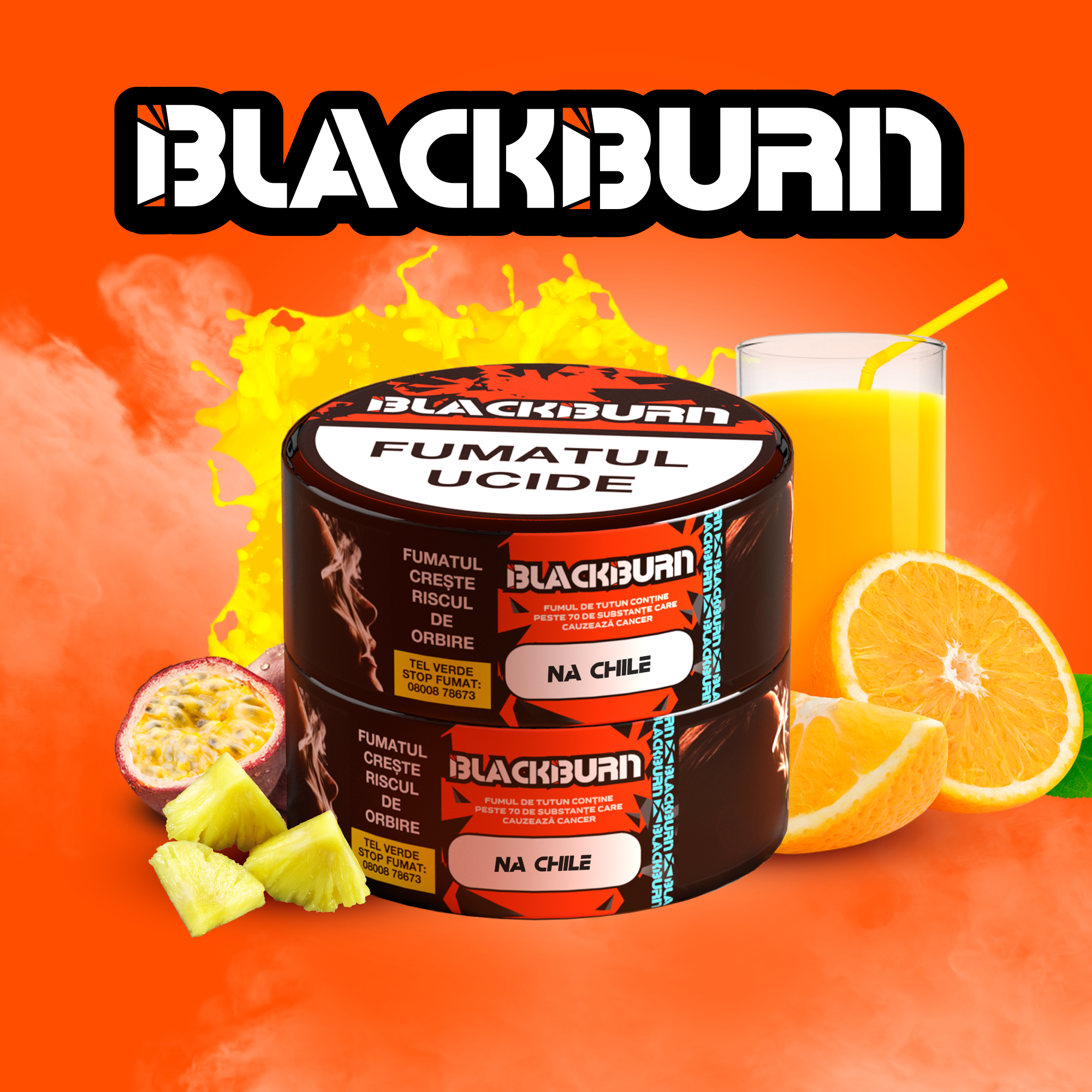 BlackBurn (25g) Na Chile / Multifruit Juice