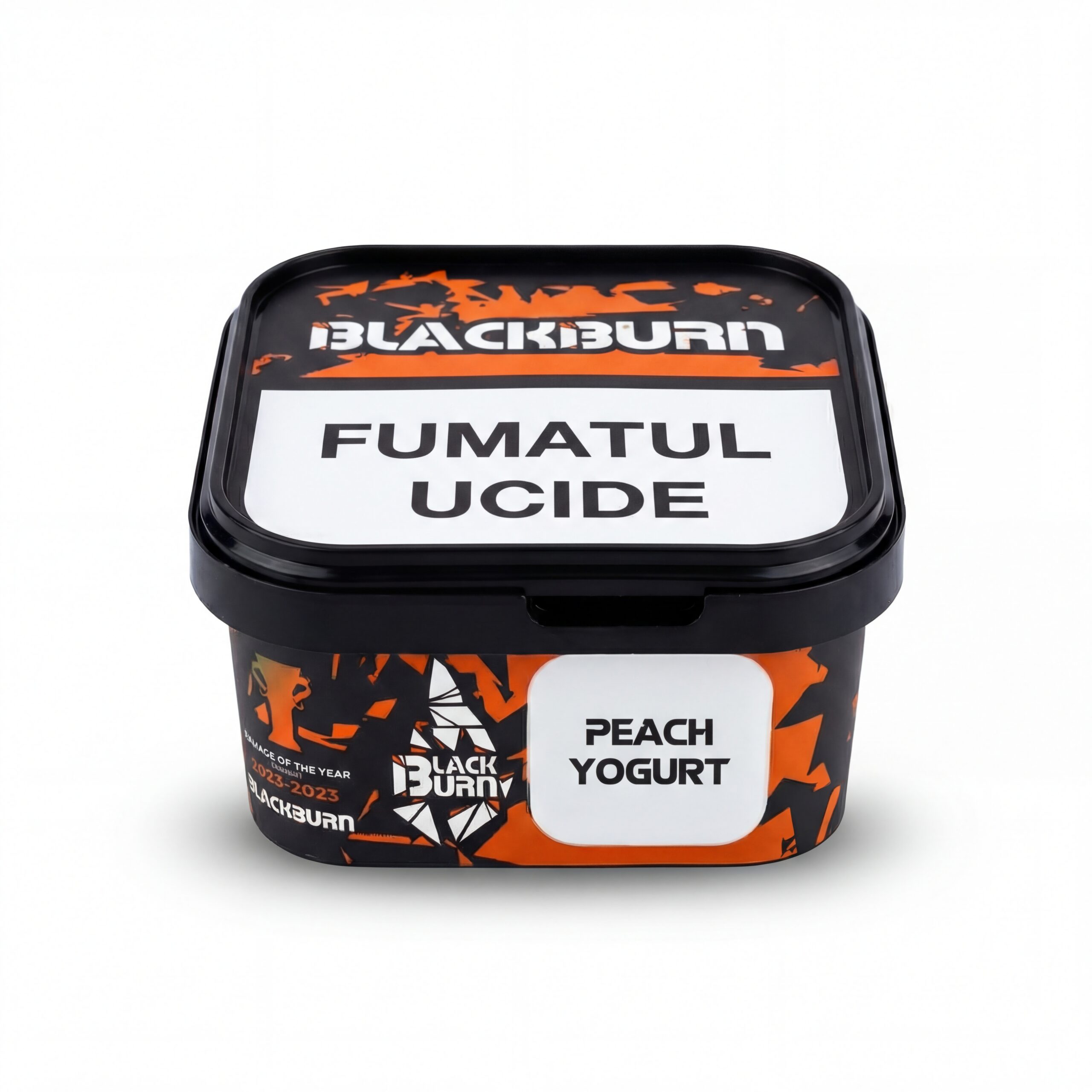 Tutun narghilea Blackburn Peach Yogurt 200g cu aromă de piersică dulce și iaurt cremos