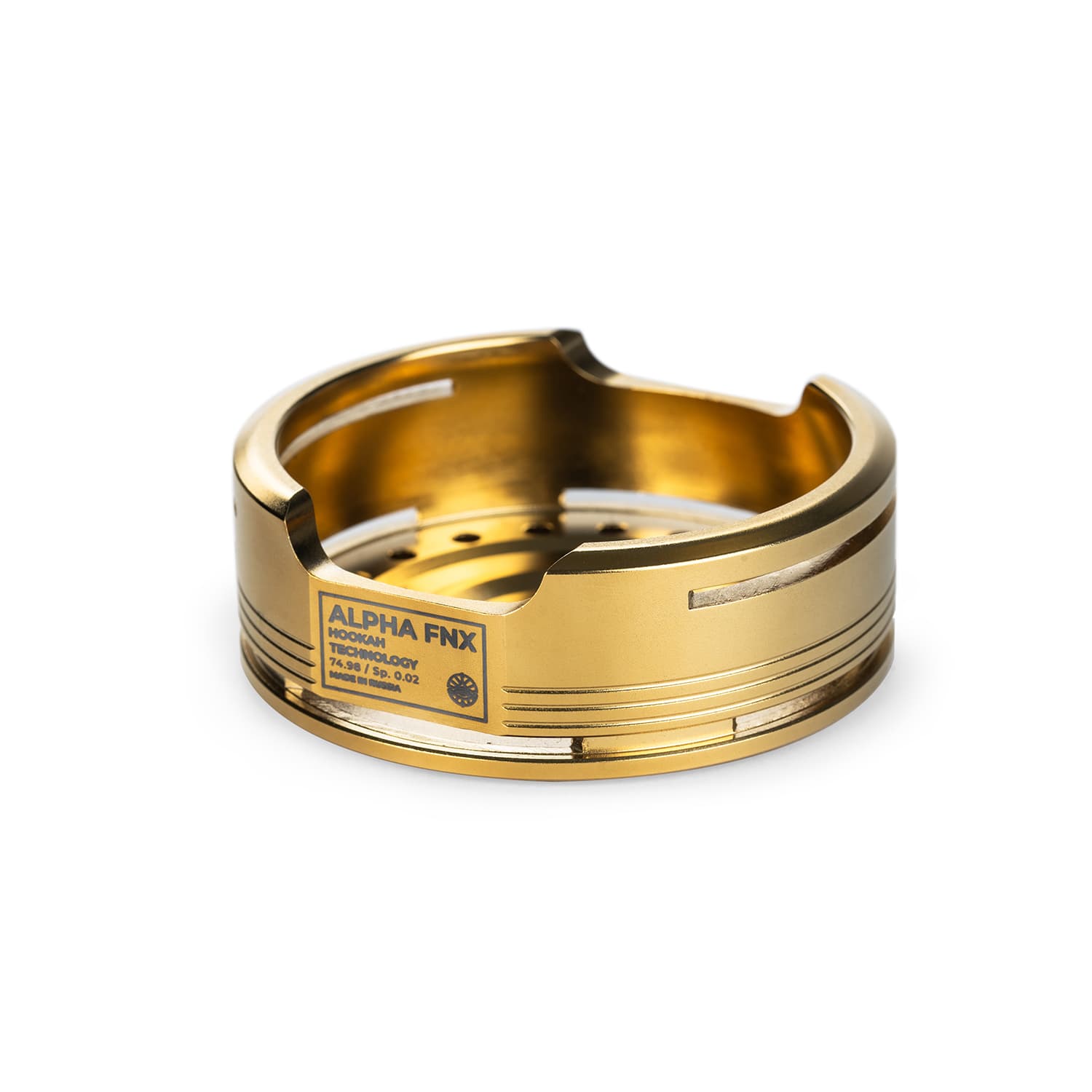 GOLD STAINLESS HEATER ALPHA FNX FO HOOKAH Kaloud Smoke Box